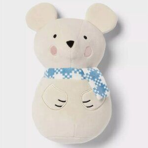 Pillowfort Mouse Mini Plush Toy For Ages 3-9 With Blue White Scarf Cute  Cuddly